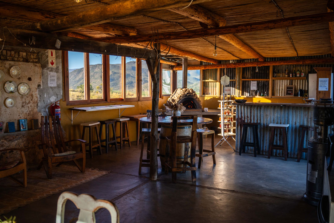 Pizza oven and bar